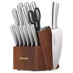 15-Piece Astercook Stainless Steel Kitchen Knives Set