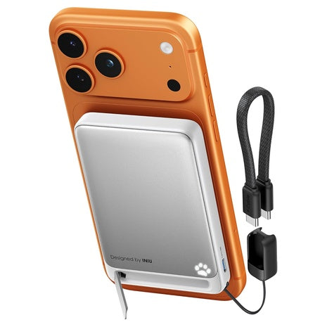 INIU 45W 10000mAh Qi2 Magnetic Power Bank with USB C Cable