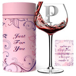 Personalized Monogram Wine Glass Gift Set