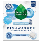 72ct Seventh Generation Dishwasher Detergent Packs