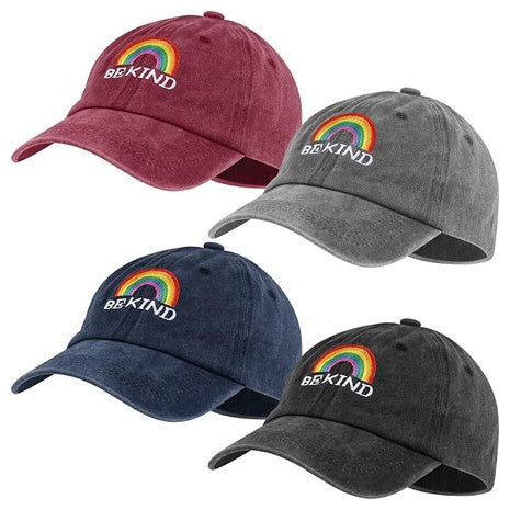 4-Piece Sureio Unisex Pride Rainbow Baseball Hat
