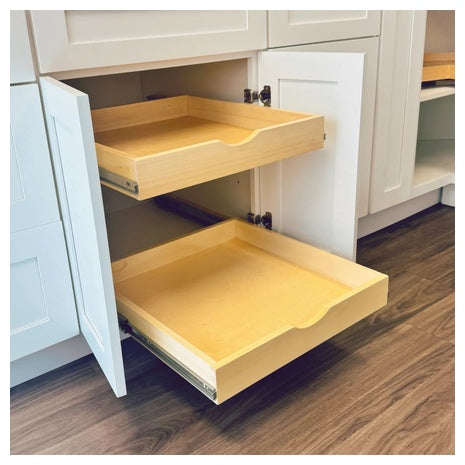 Latitude Run Solid Wood Pull-Out Drawer With Soft-Close Slides