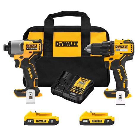 DEWALT 20V MAX Brushless Drill & Impact Driver Combo Kit with 2 Batteries & Charger