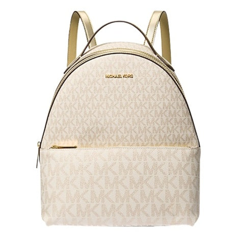 Michael Kors Women's Sheila Medium Two-Tone Signature Logo Backpack