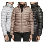 Kenneth Cole Short Zip Hooded Puffer