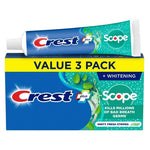 3-Pack 5.4oz Crest Scope Whitening Toothpaste