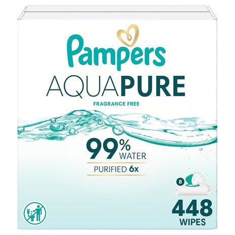 448 Pampers Aqua Pure Baby Wipes