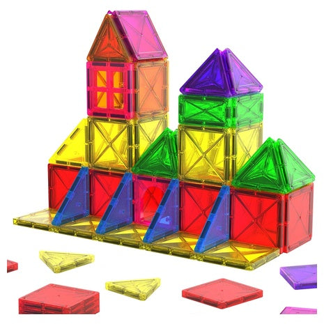 2 Mini Magnetic Building Tiles Travel Sets