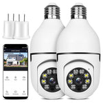 2-Pack Light Bulb Security Camera