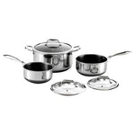 HexClad Hybrid Nonstick 6-Piece Pot Set With Trivets, 2, 3, 8-Quart Pots