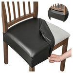 6 Waterproof Dining Chair Seat Covers (4 Colors)