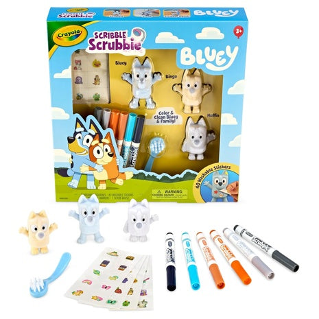 Crayola Scribble Scrubbies Deluxe Bluey Playset