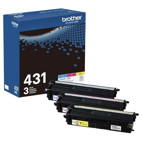 3-Pack Brother TN431 Color Toner Cartridges