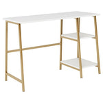 Modern Desk with Open Shelves
