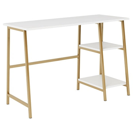 Modern Desk with Open Shelves