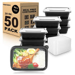50-Pack Meal Prep Containers with Lids (28oz)