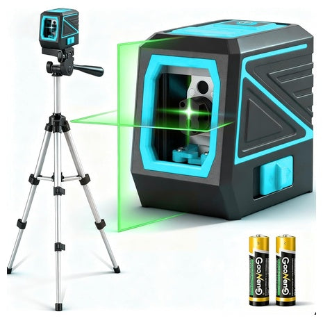 100 ft Green Cross Line Laser Level with Tripod