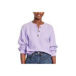 Women's Oversized Cozy Waffle Henley Top (12 Colors)