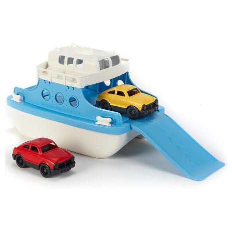 Green Toys Ferry Boat with Mini Cars Bathtub Toy