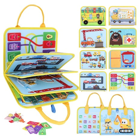 VisionX Interactive Toddler Felt Busy Book