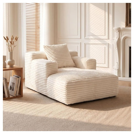 45'' Chaise Lounge Boneless Sofa (2 Colors)