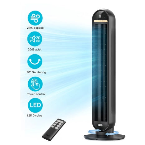 Dreo 36" Tower Standing Fans With Remote & LED Display
