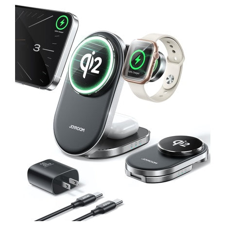 Joyroom Qi2 3-in-1 Wireless Charging Station