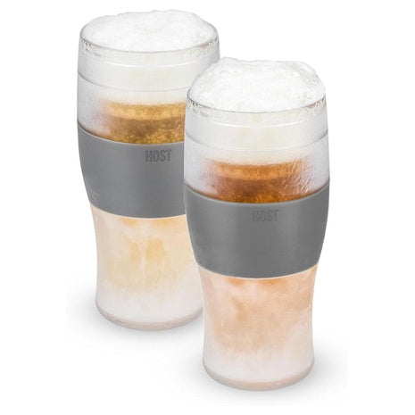 Set of 2 Freezable Beer Glasses