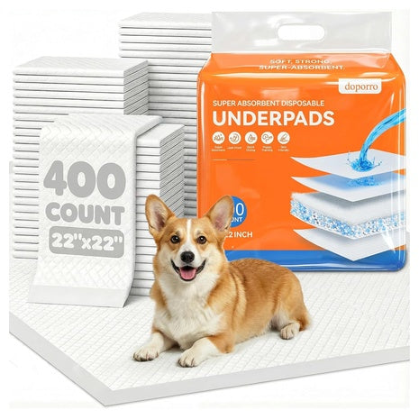 400-Count 22' X 22' Doporro Leak-Proof Dog Pee Pads