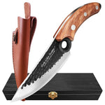6" Forged Boning Knife With Leather Sheath