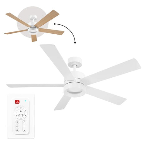 Globe Electric Company 52" Indoor/Outdoor Reversible Ceiling Fan With LED Light
