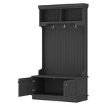 Nestfair 4-in-1 Hall Tree With Storage Shoe Bench