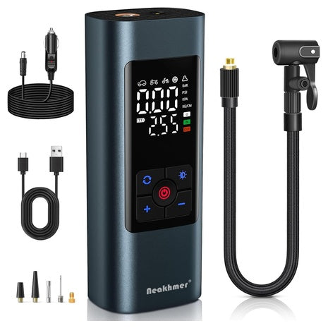 Portable Tire Inflator with Pressure Gauge