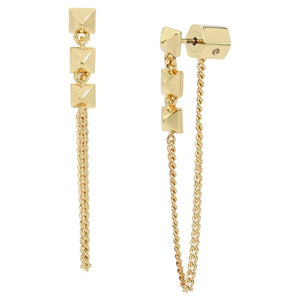 Draped Chain Earrings