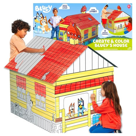 Bluey Create & Color Kid-Sized Playhouse