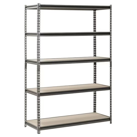 Muscle Rack 48"W X 18"D X 72"H 5-Shelf Steel Freestanding Shelving Unit