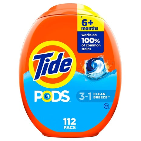 448 Tide Pods 3-in-1 Laundry Detergent Pacs Clean Breeze Scent