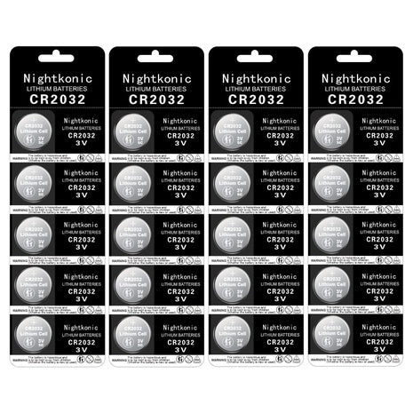 20 CR2032 3V Lithium Coin Batteries