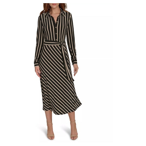 Tommy Hilfiger Women's Collared Midi Shirt Dress