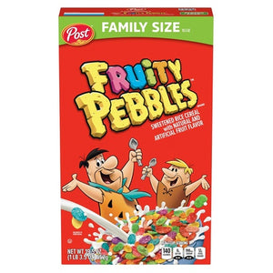 Family Size Box Fruity Pebbles Cereal (19.5oz)