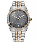 Citizen Eco-Drive Men's Corso Diamond Two Tone Stainless Steel Bracelet Watch