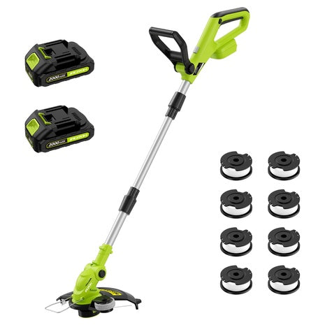 12" Cordless 2 X 2.0Ah Battery Powered Electric String Trimmer