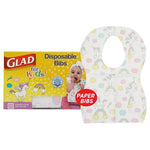 30 Glad for Kids Unicorn Disposable Bibs