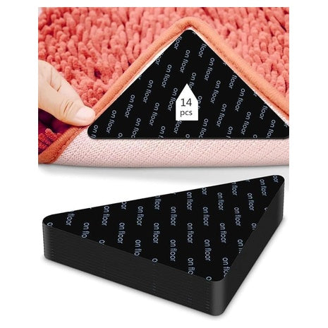 14-Pack Non-Slip Reusable Rug Grippers