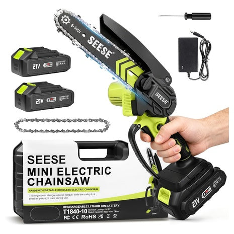 6" Pure Copper Brushless Motor Cordless Mini Chainsaw