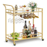 Gold Bar Serving Cart