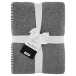 2-Piece Mainstays Super Soft Grey Stone Fleece Bed Blanket