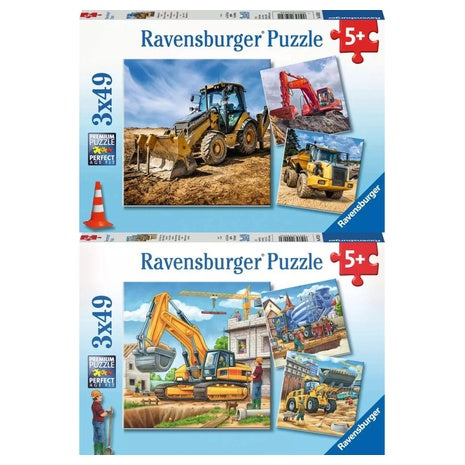 3-Pack 49-Piece Ravensburger Construction Puzzles