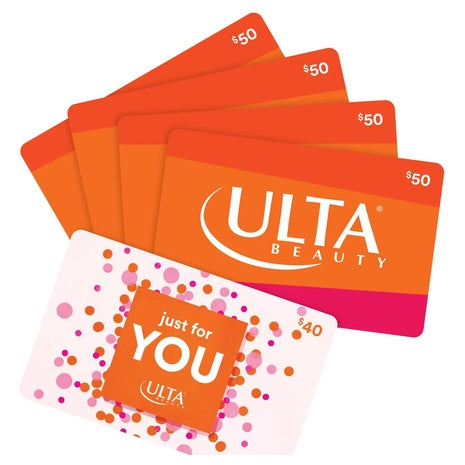 4 $50 + 1 $40 Ulta Beauty eGift Cards
