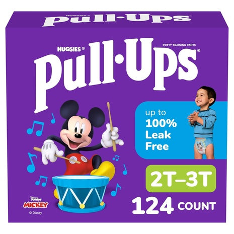 ‌124-Pack 2T-3T Boys Pull-Ups